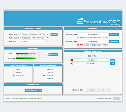 Conferencing mit SessionLinkPro
